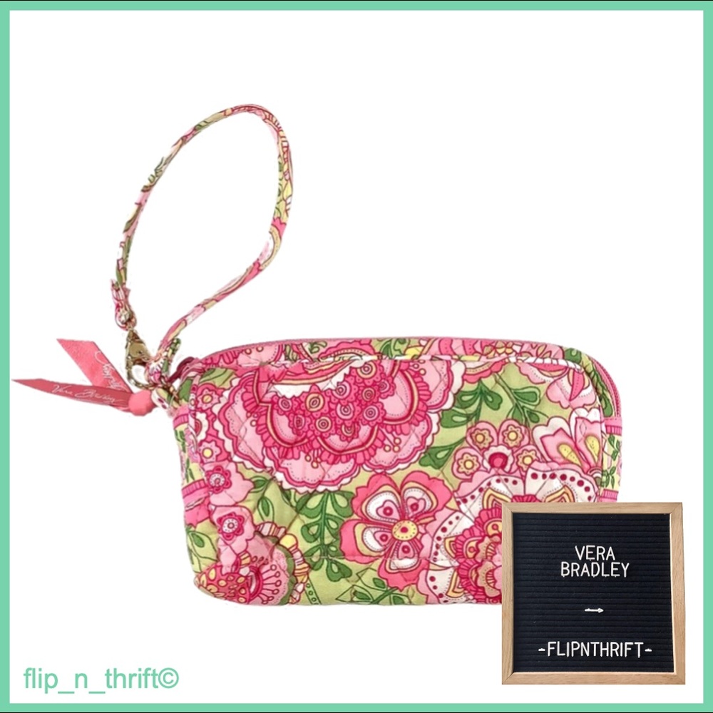 NWOT VERA BRADLEY Small Pink Wristlet—Petal Pink
